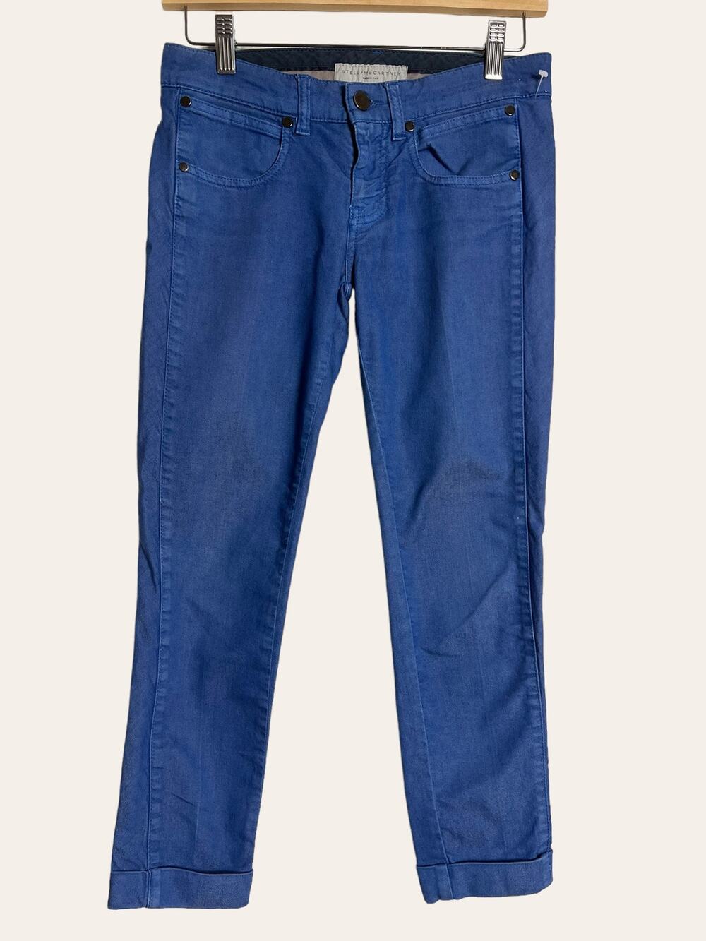 Stella McCartney Blue Low Rise Slim Capri Jeans Women’s Size 26